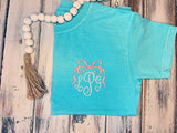 Fish Tail Monogrammed Comfort Colors Shirt