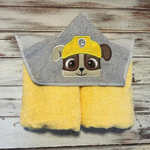 Paw Patrol Rubble Hooded Towel