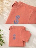 Single Curls Embroidered Monogram Shirt | Custom Comfort Colors Tee | Personalized Initial Shirt | WTX Stitches Wimberley TX