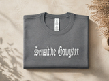 Sensitive Gangster Shirt | Gothic Graphic Tee | Comfort Colors Style Shirt | Trendy Streetwear Tee | Custom Printed Shirt Wimberley TX