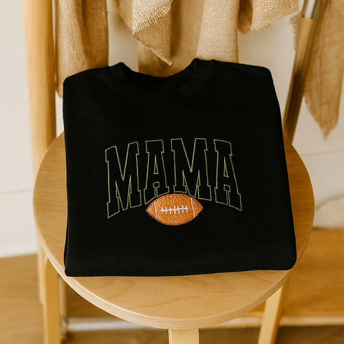 Footballs Mama Day Sweatshirt | football mom sweatshirt | game day football sweatshirt