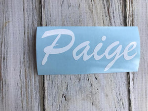 Custom Name Decal for Cups – Choose size & color. Perfect for tumblers, mugs, & water bottles. Waterproof, durable & handmade with care!