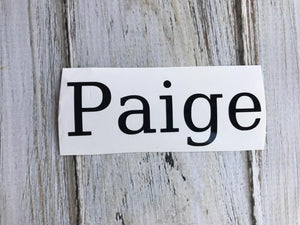 Custom Name Decal for Cups – Choose size & color. Perfect for tumblers, mugs, & water bottles. Waterproof, durable & handmade with care!