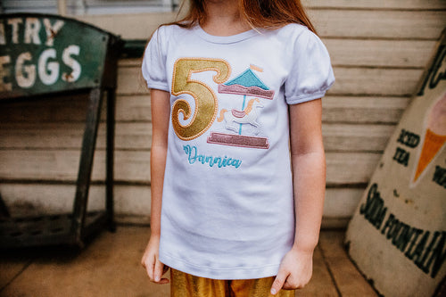Carousel birthday shirt