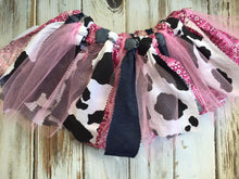 Pink cowgirl fabric tutu
