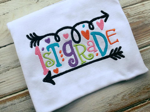 Girls back to school shirt