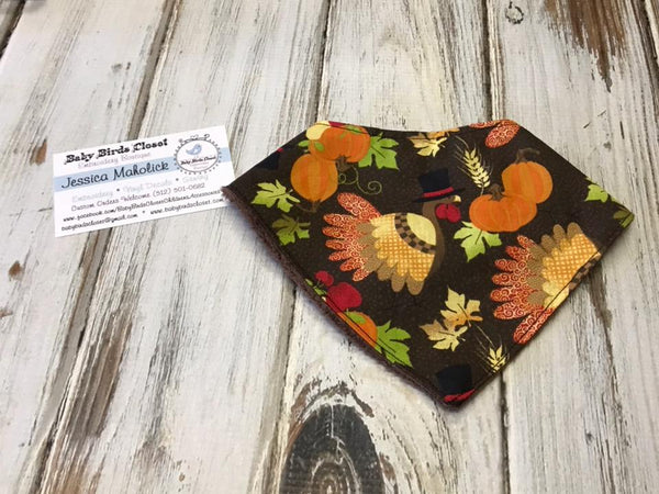 Thanksgiving Bandanna bib 6-12 months