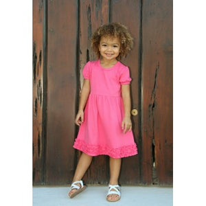 I Love School Ruffle Short Sleeve Dress