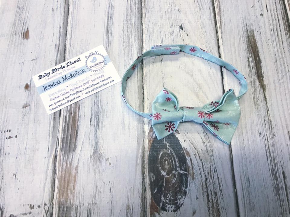 Snow Flake Bow Tie