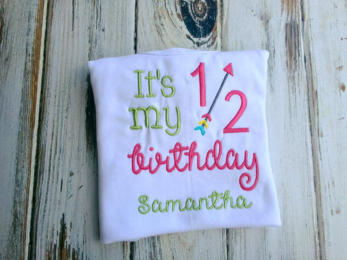 Girls 1/2 Birthday Shirt