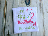 Girls 1/2 Birthday Shirt