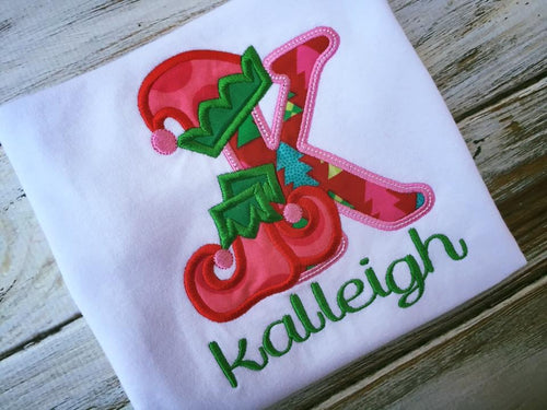 Christmas alphabet shirt