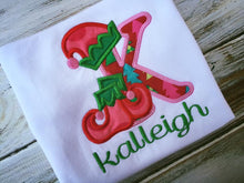 Christmas alphabet shirt