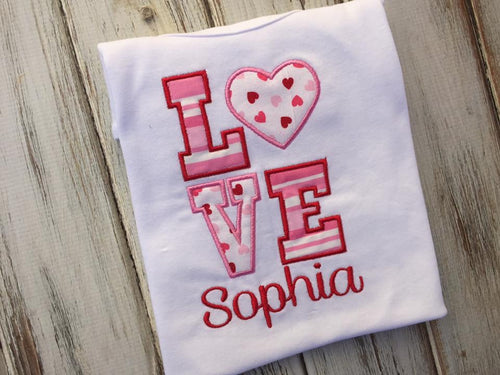 Girls Valentines Day shirt