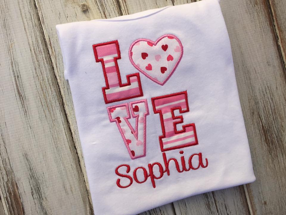 Girls Valentines Day shirt