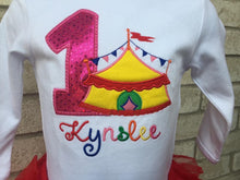 Girls Circus Big top tent birthday shirt or onesie