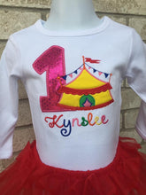 Girls Circus Big top tent birthday shirt or onesie