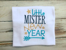 Little Mister New Year shirt or onesie
