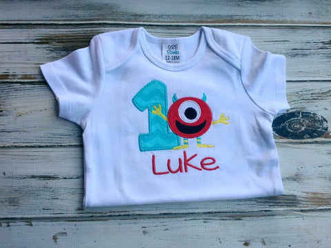 Monster birthday shirt or onesie