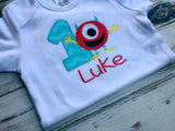 Monster birthday shirt or onesie