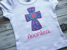 Easter Shirt, girls cross shirt
