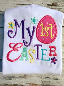 My 1st Easter onesie girls