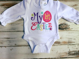 My 1st Easter onesie girls