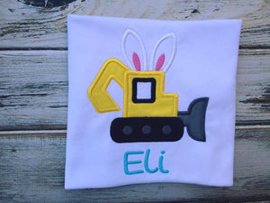 Boys Easter Excavator Shirt