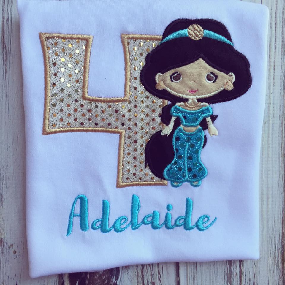 Princess Jasmine Birthday Shirt
