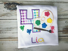 Painting birthday shirt