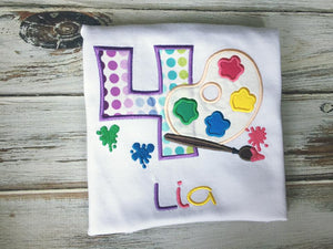 Painting birthday shirt