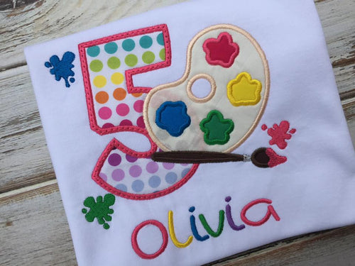 Painting birthday shirt