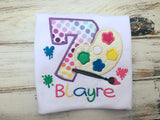Painting birthday shirt