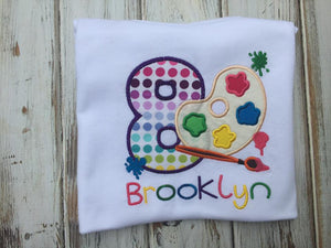 Painting birthday shirt