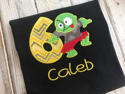 Zombie birthday shirt