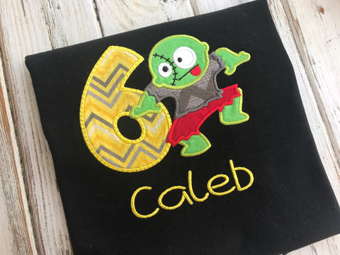 Zombie birthday shirt