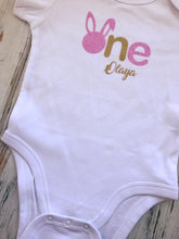 Bunny 1st birthday ONE onesie or shirt