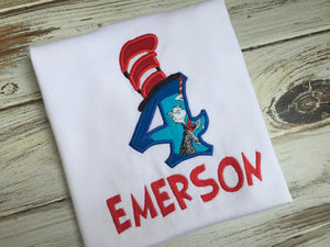 Cat and a Hat birthday Shirt