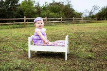 Lace Romper with Matching Headband 0-6 months