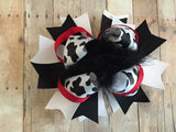 Over The Top Cow Print Bow