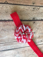 Red and White Headband