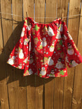 Christmas Gingerbread Snowman Peasant Top