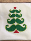 Mustache Christmas Tree Shirt
