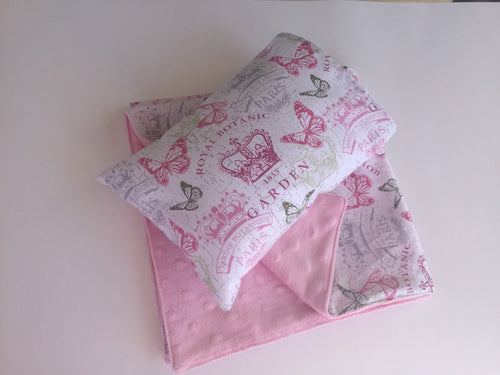 Doll Pillow and Blanket set
