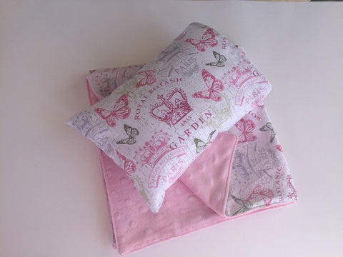 Doll Pillow and Blanket set