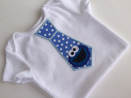 Cookie Monster Tie shirt or onesie