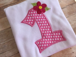 Girls 1st Birthday Shirt