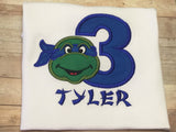 Ninja Turtle Birthday Shirt