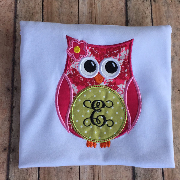 Monogrammed Owl Shirt