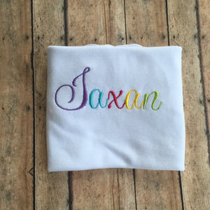 Monogrammed shirt or onesie